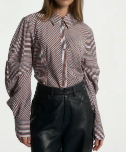 Dames blouse bruin