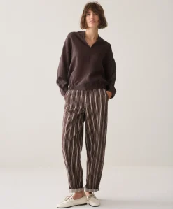 Dames blouse bruin