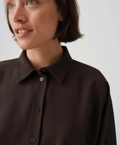 Dames blouse bruin