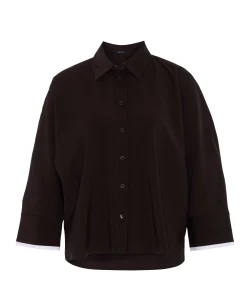 Dames blouse bruin