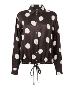 Dames blouse bruin
