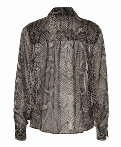 Dames blouse bruin