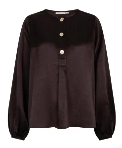 Dames blouse bruin