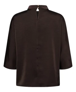 Dames blouse bruin