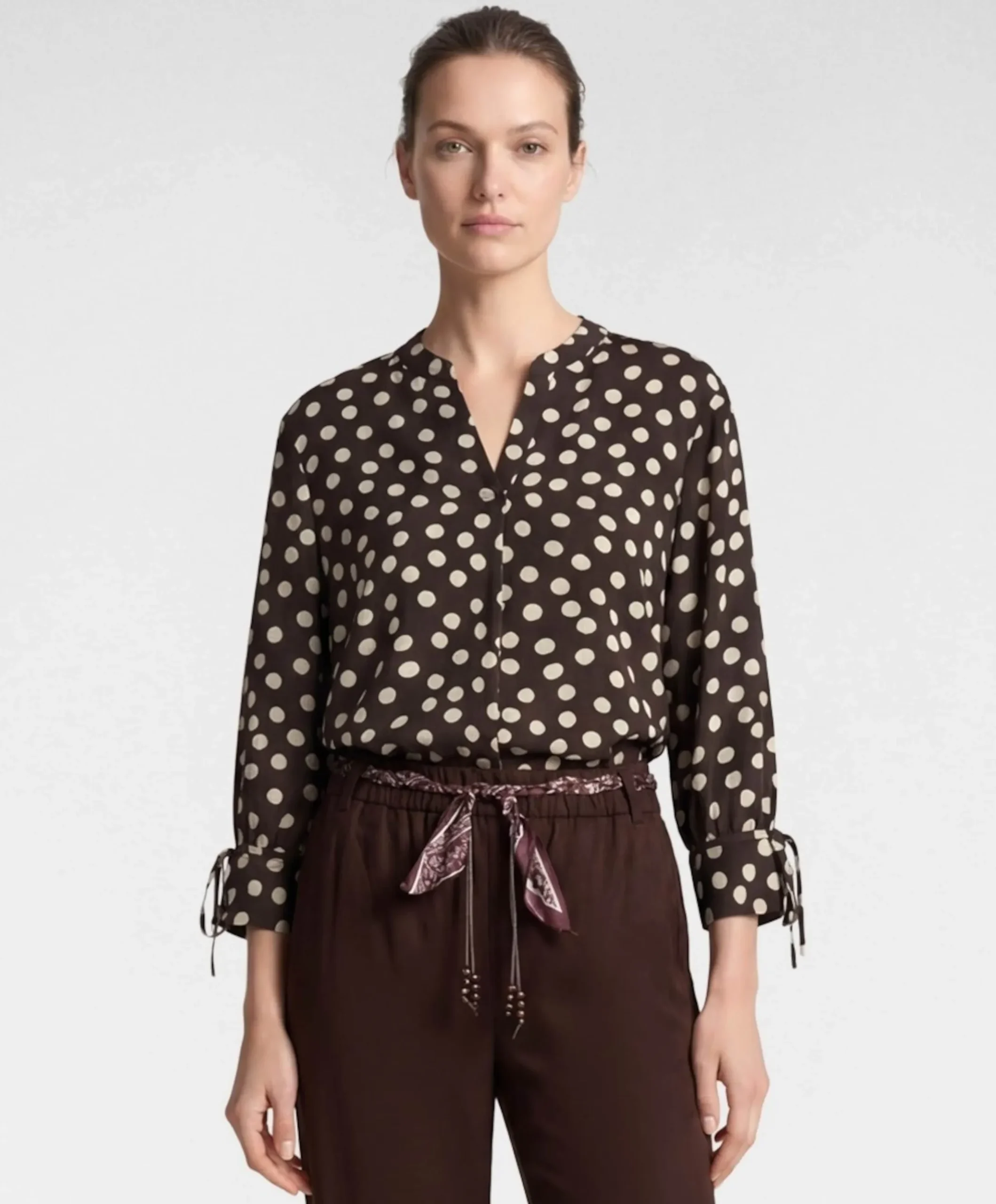 Dames blouse bruin