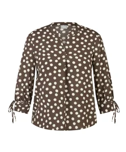 Dames blouse bruin