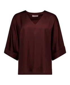 Dames blouse bruin