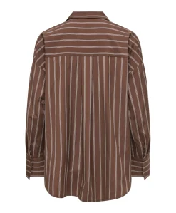 Dames blouse bruin