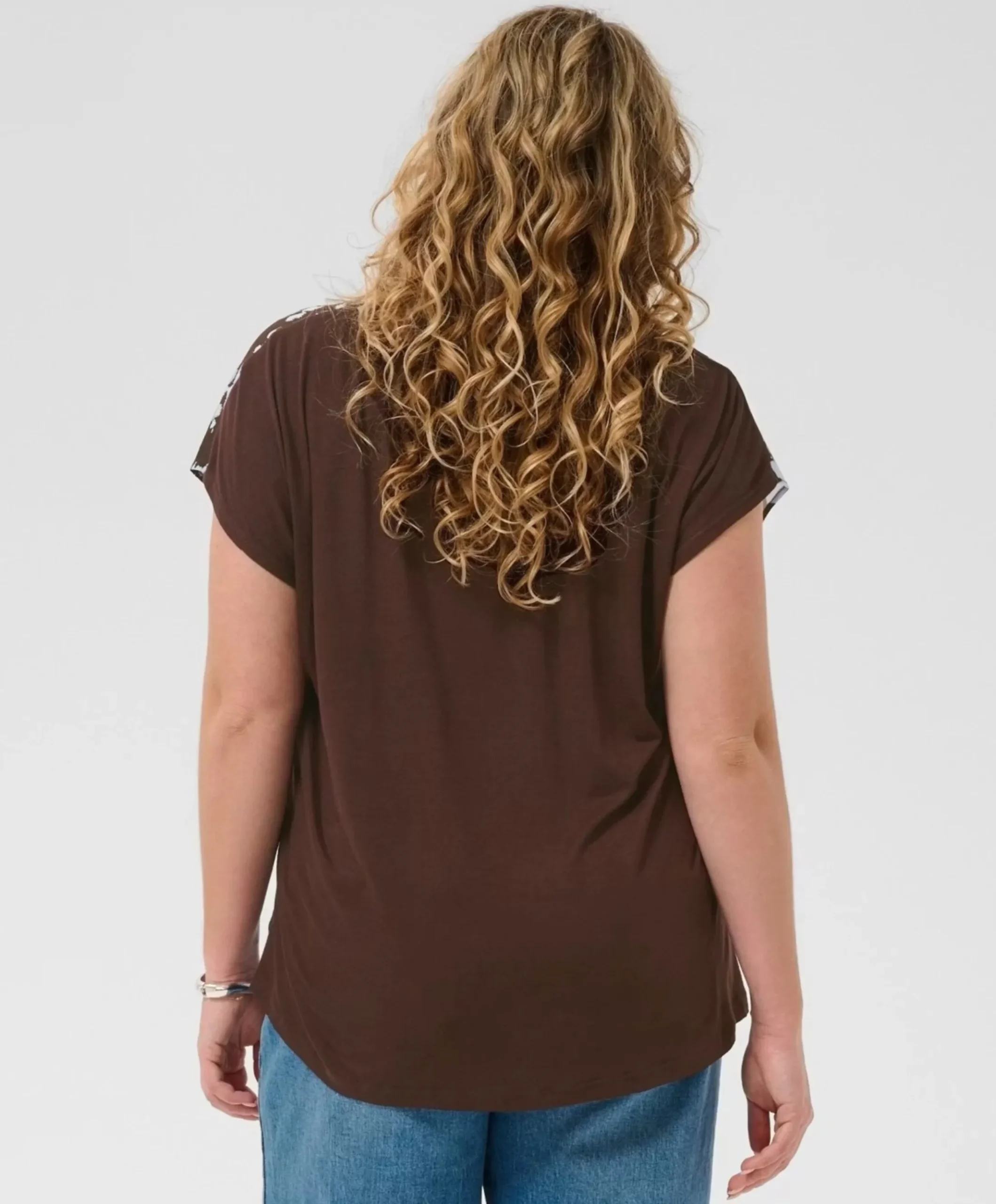 Dames blouse bruin