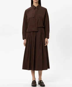 Dames blouse bruin