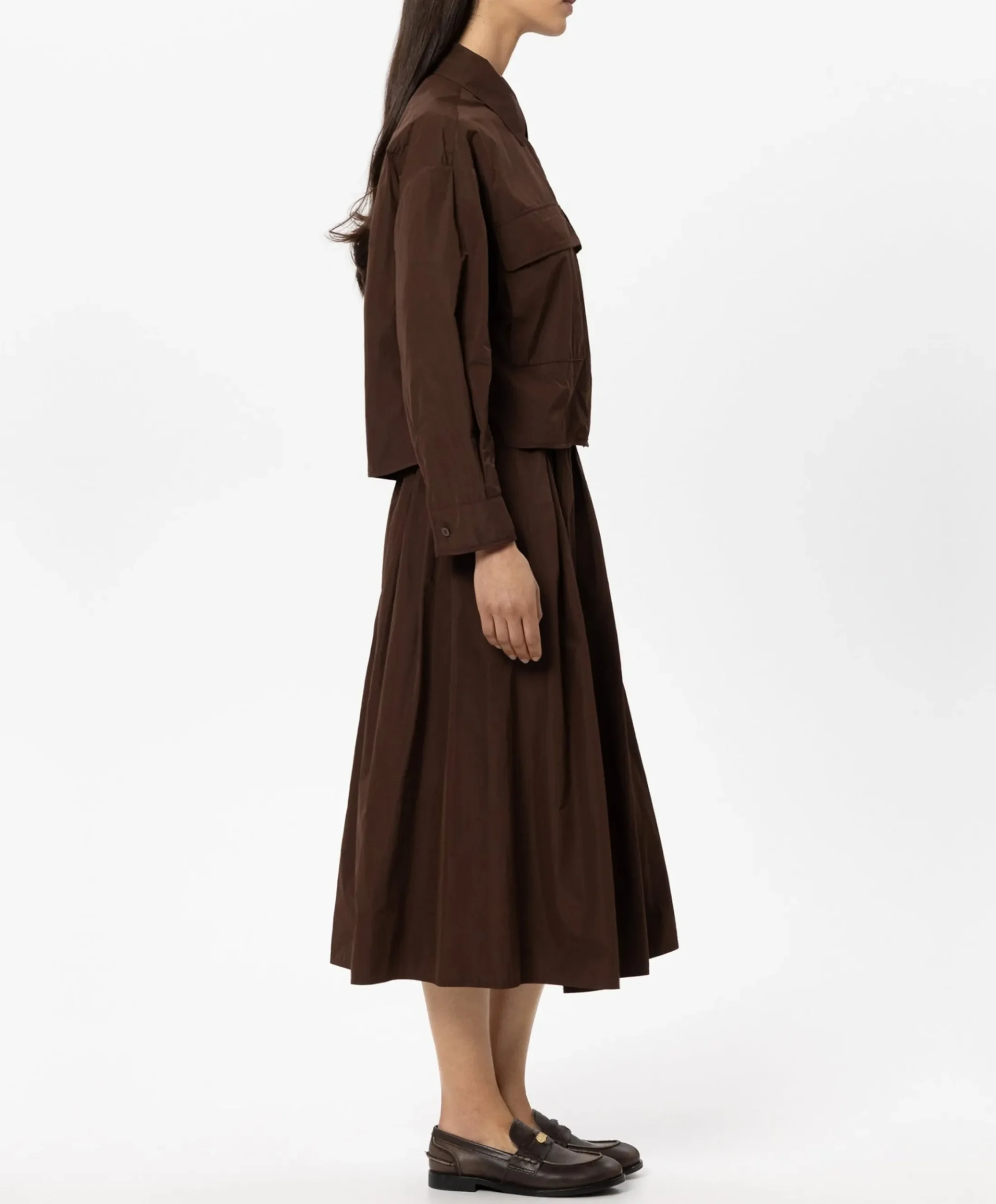 Dames blouse bruin