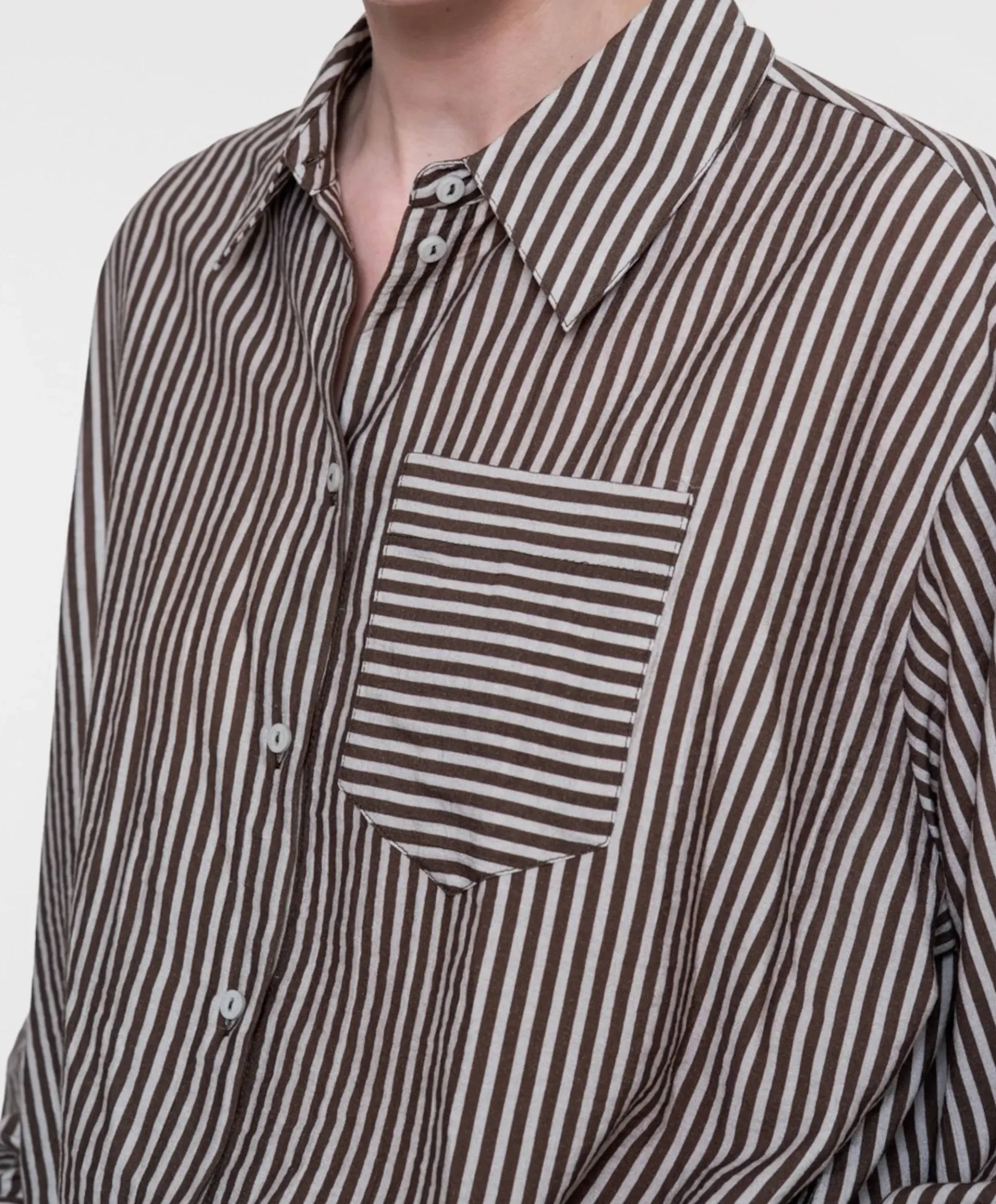 Dames blouse bruin