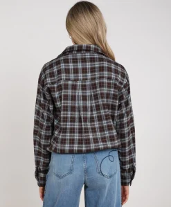 Dames blouse bruin