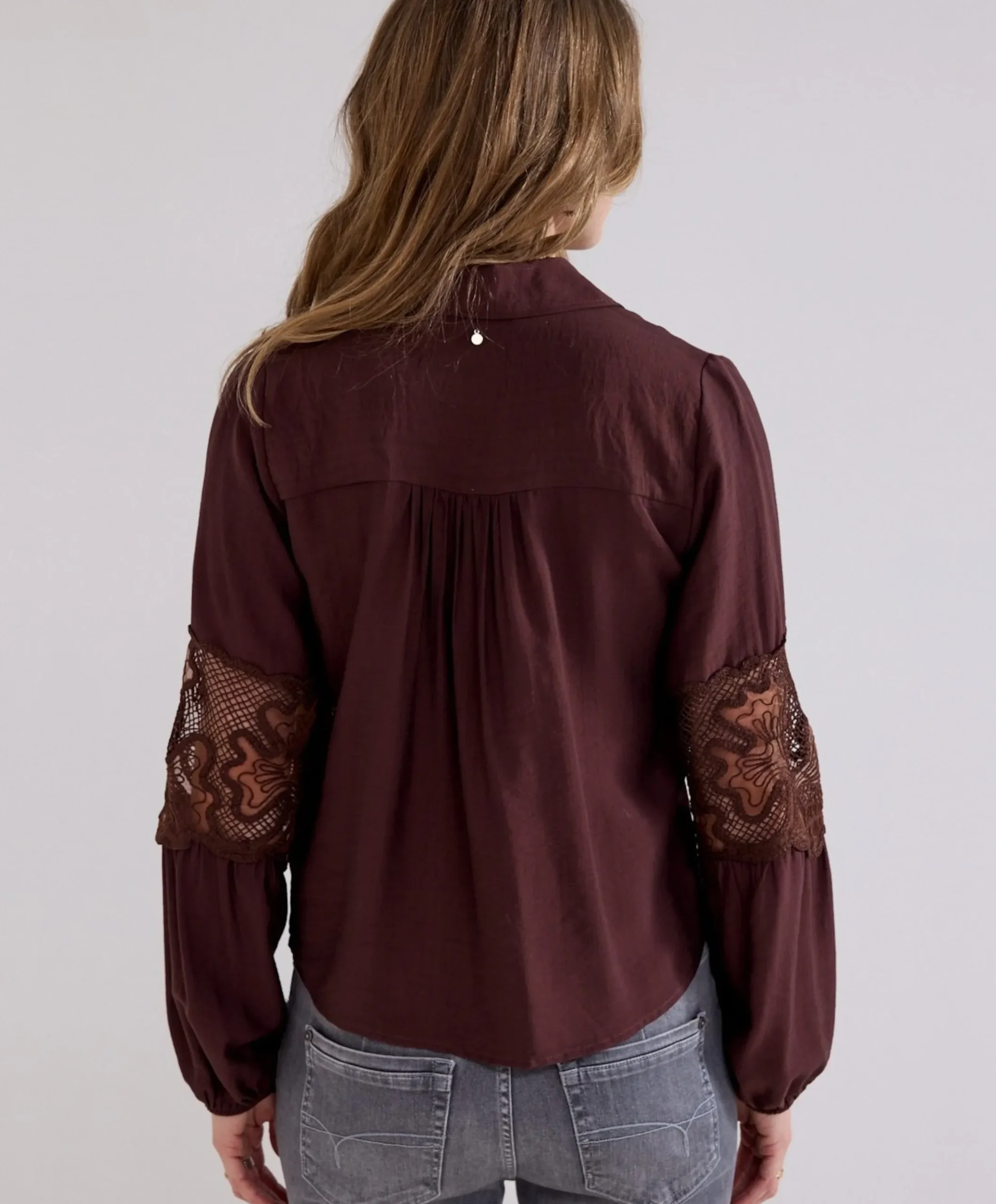 Dames blouse bruin