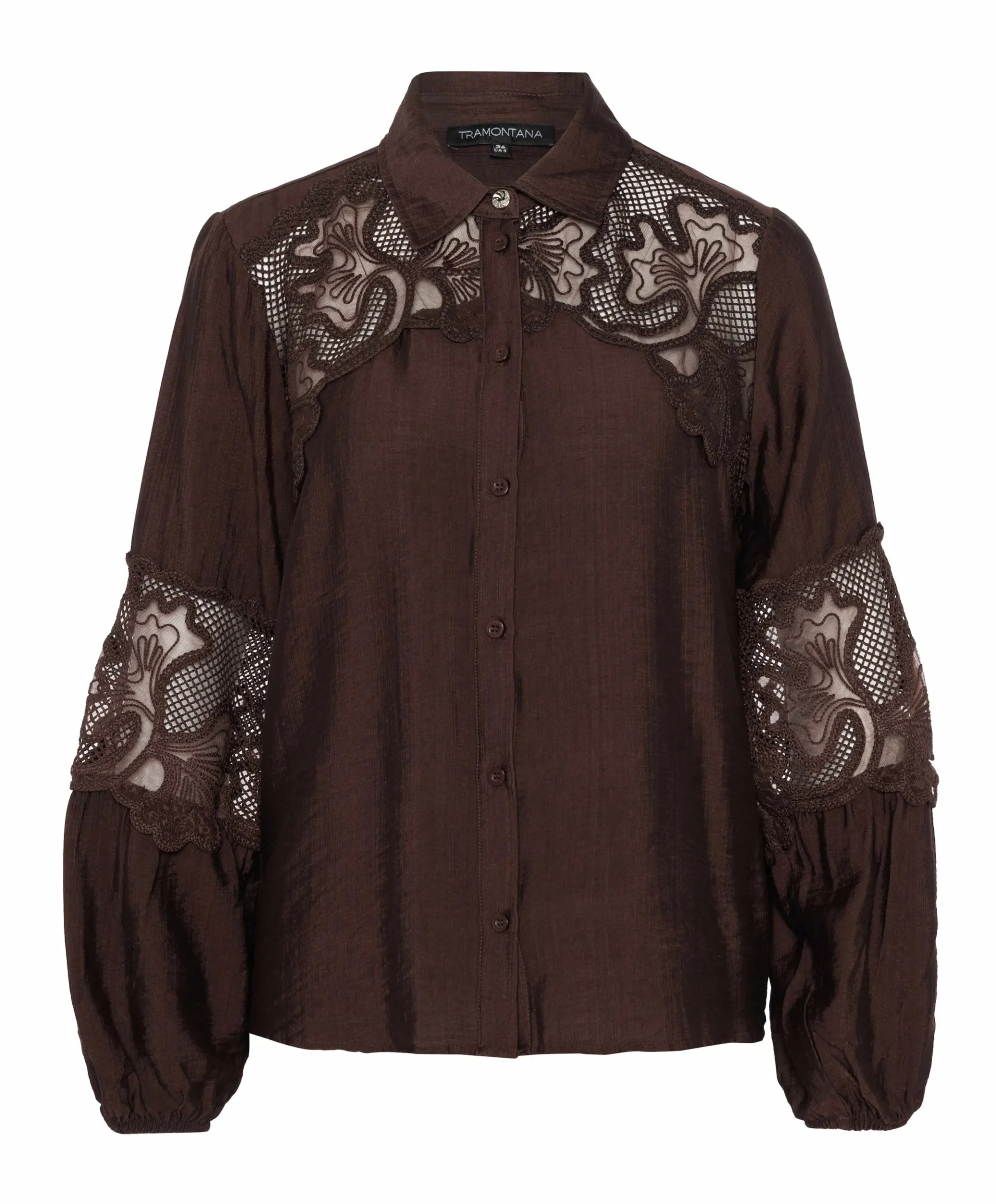 Dames blouse bruin