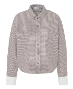 Dames blouse bruin