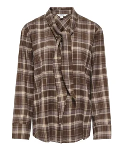 Dames blouse bruin