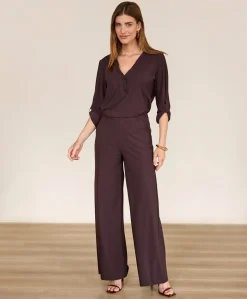 Dames blouse bruin