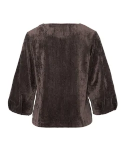 Dames blouse bruin
