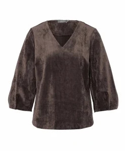 Dames blouse bruin