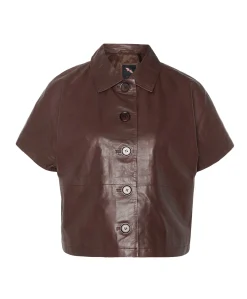 Dames blouse bruin