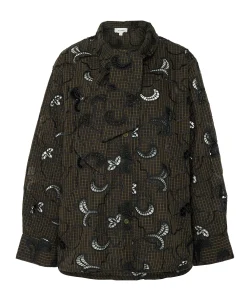 Dames blouse bruin