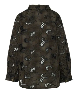 Dames blouse bruin