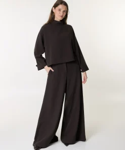 Dames blouse bruin