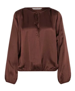 Dames blouse bruin