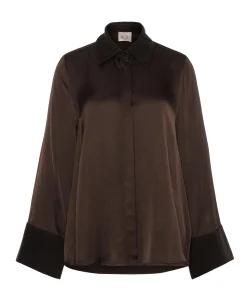 Dames blouse bruin