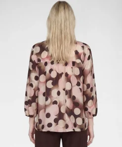 Dames blouse bruin
