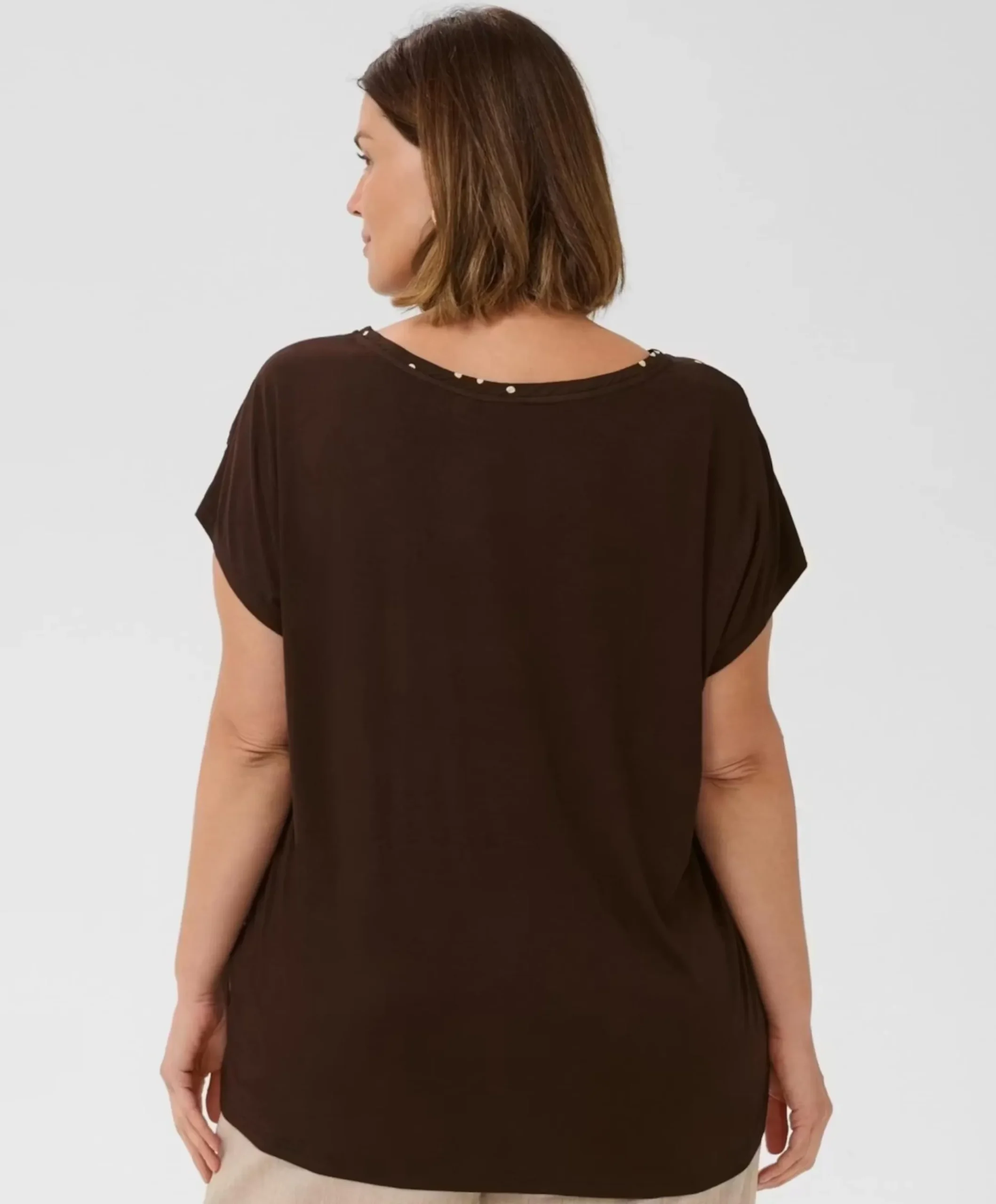 Dames blouse bruin