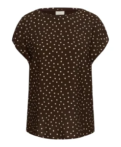 Dames blouse bruin