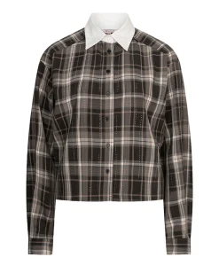 Dames blouse bruin