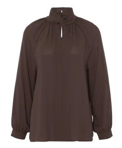 Dames blouse bruin