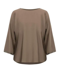 Dames blouse bruin