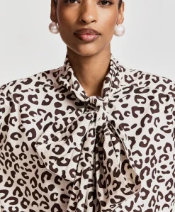 Dames blouse bruin