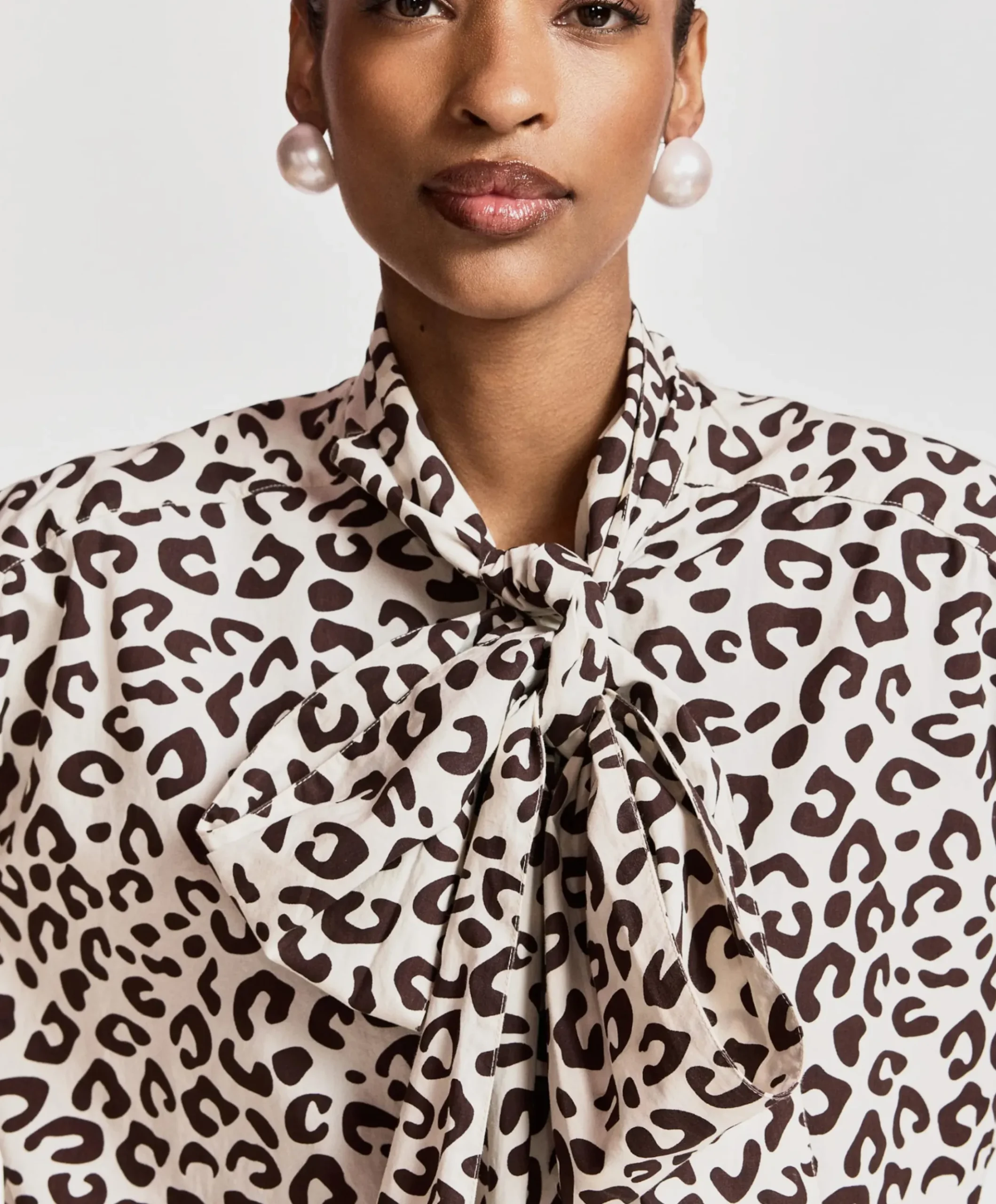Dames blouse bruin