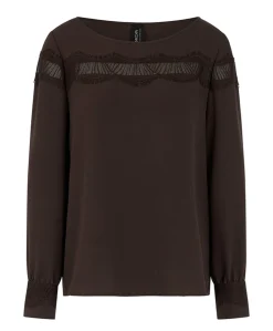 Dames blouse bruin
