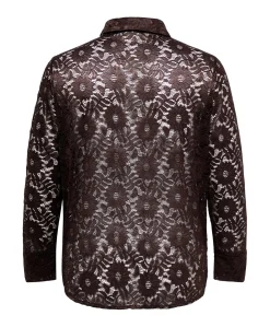 Dames blouse bruin