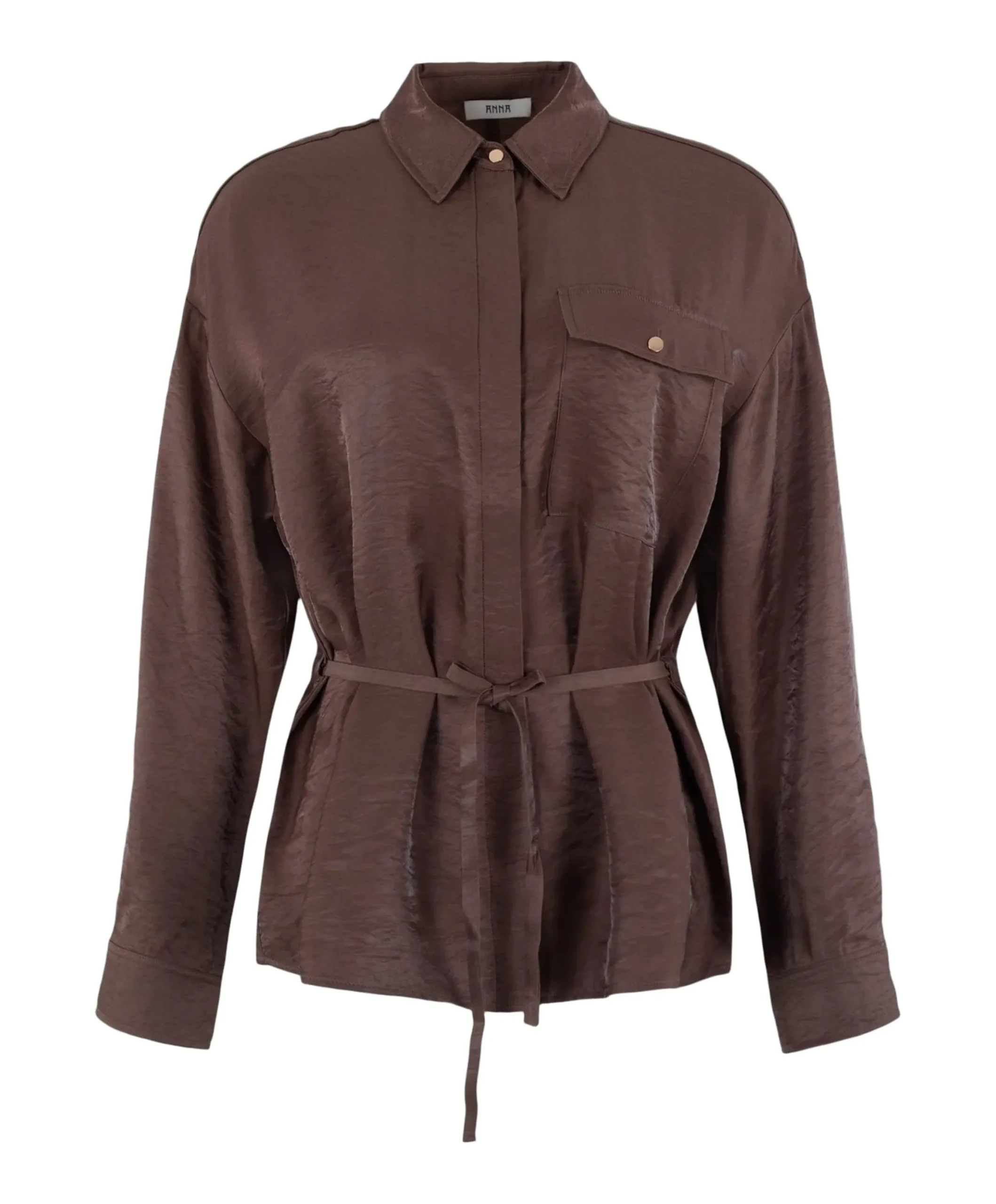 Dames blouse bruin