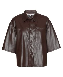 Dames blouse bruin