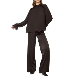 Dames blouse bruin