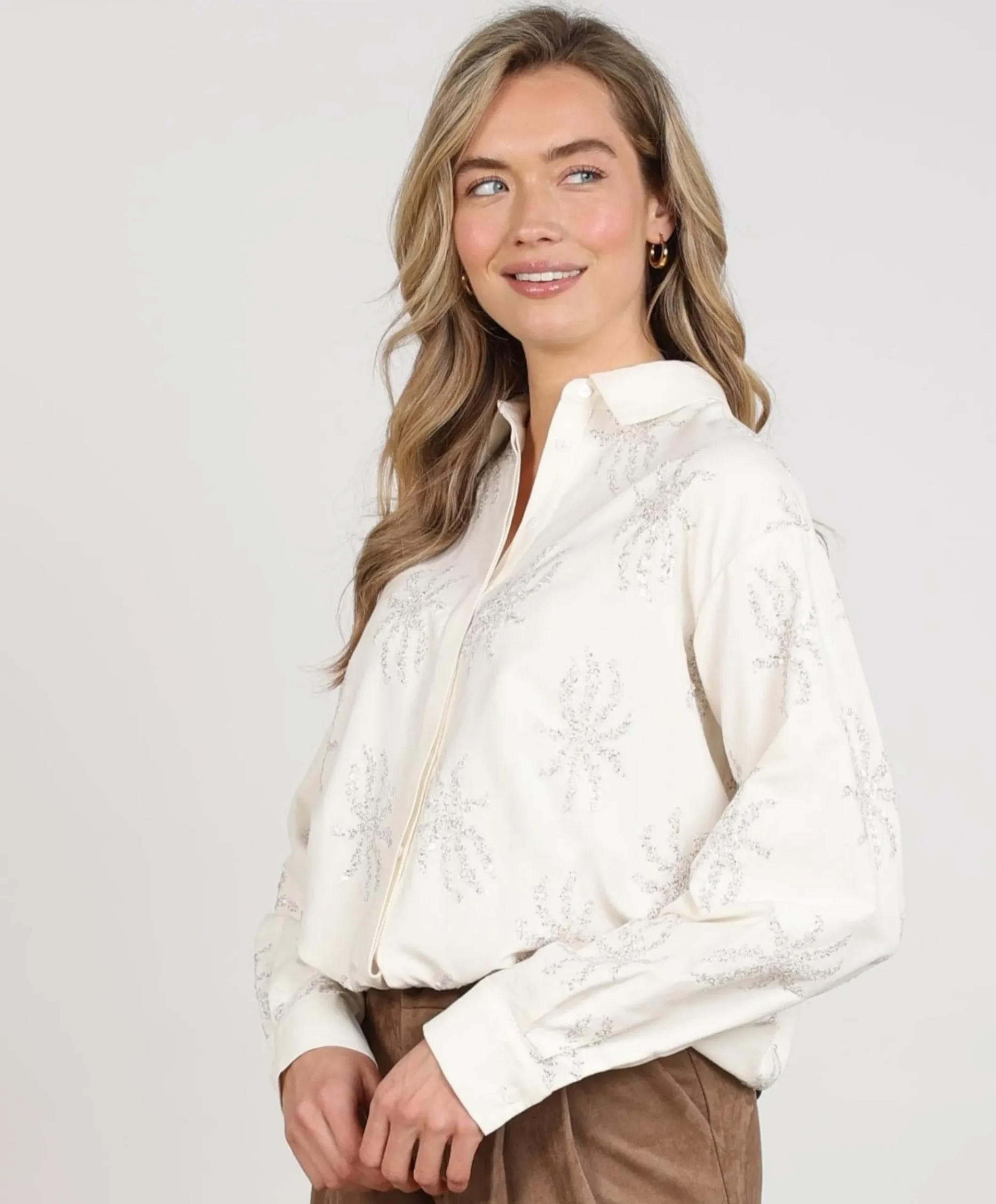 Dames blouse ecru