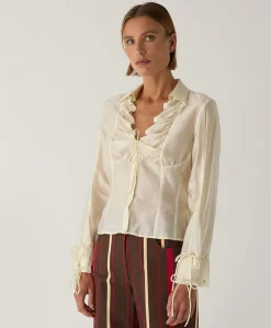 Dames blouse ecru