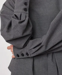 Dames blouse grijs