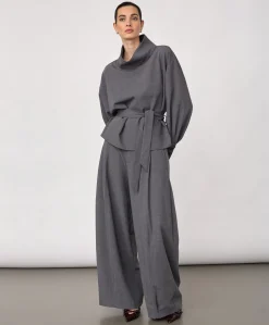 Dames blouse grijs