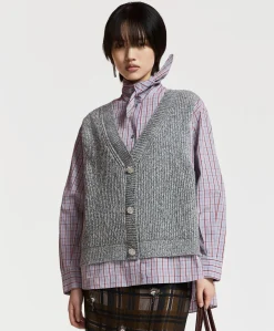 Dames blouse grijs