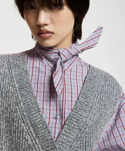 Dames blouse grijs