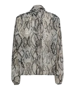 Dames blouse grijs